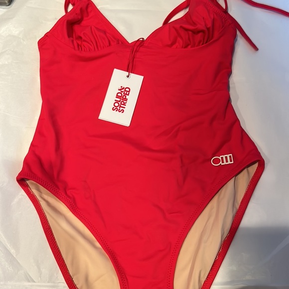 NWT ANTHRO SOLID & STRIPED the Olympia in grenadine pink size small - Picture 9 of 12